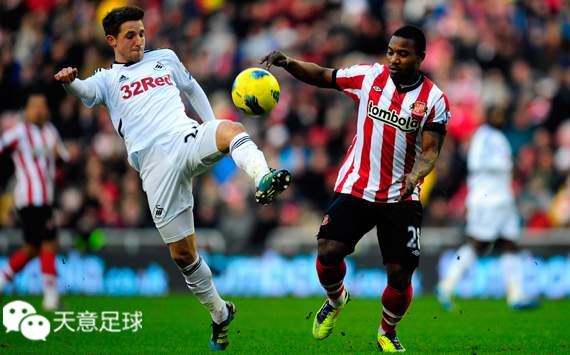 斯旺西连续4轮不败，主场击败桑德兰，实力渐显的简单介绍